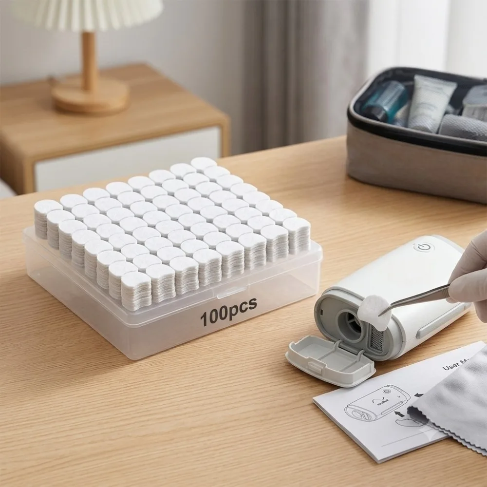100 Pack Air Filters Compatible with AirMini Machine Supplies Accessories Disposable Replacement Filters for Travel & home use