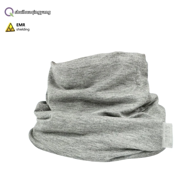 Electromagnetic radiation protection 100% silver fiber scarf computer mobile phone EMF shielding protecting the thyroid scarf