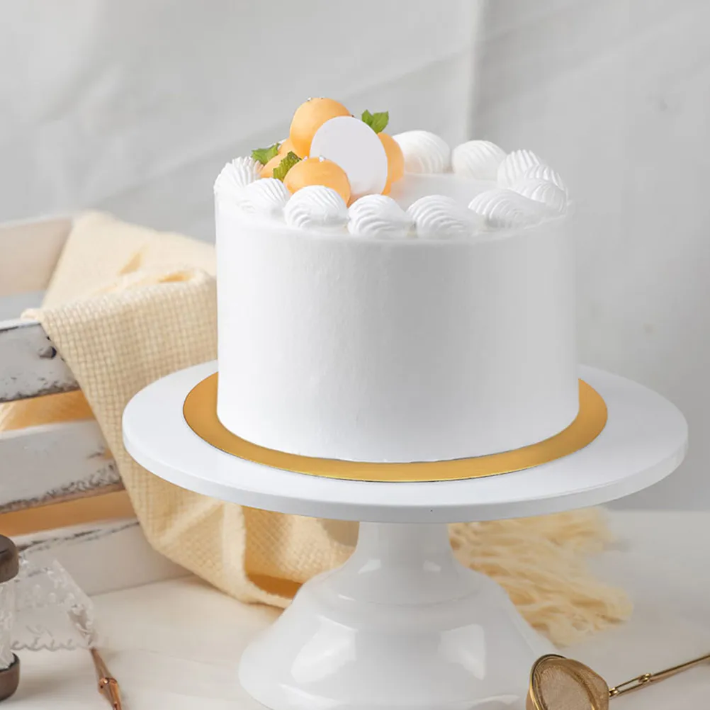 10Pcs Round Cake Boards Thick Golden Corrugated Cardboard 10 Inch Disposable Cake Circles for Party Wedding Cupcake Display