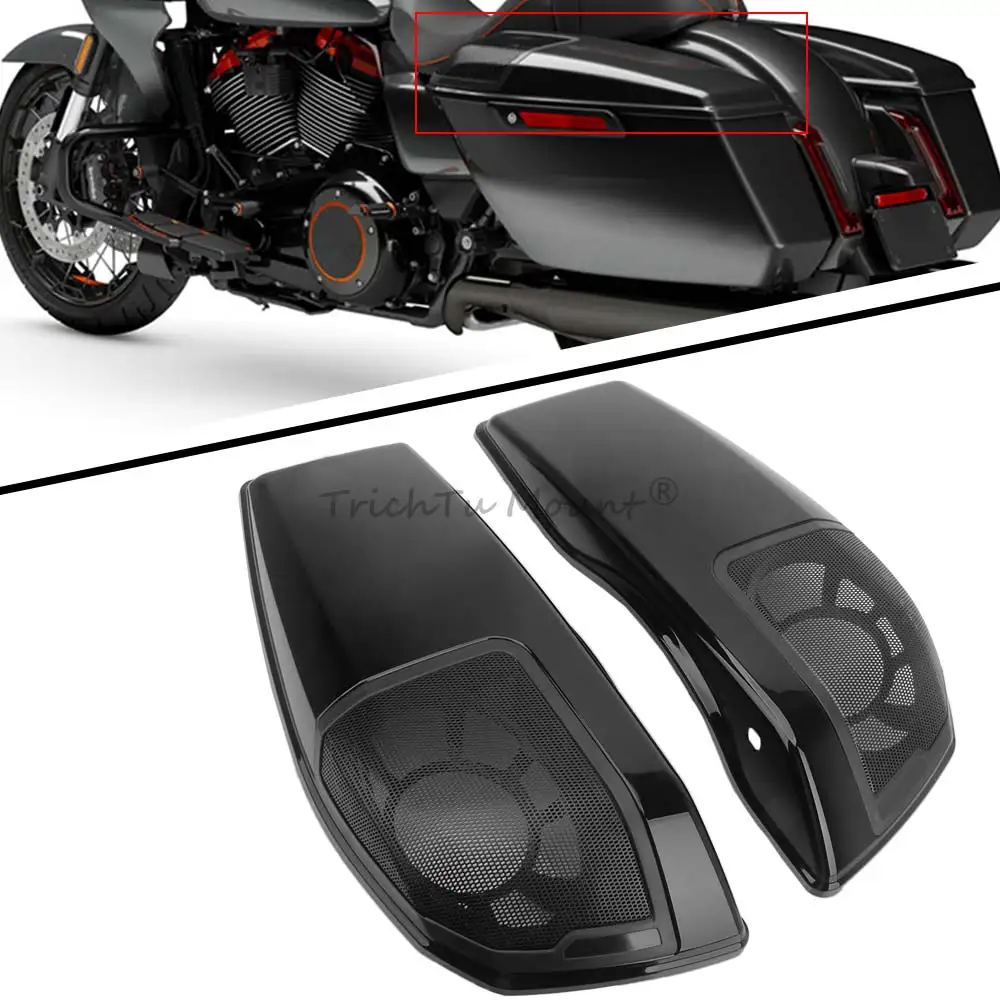 

Motorcycle Speaker Saddle Bag Lids Cover For Harley Road Street Glide FLTRX FLHX/I 2024-25 CVO/SE FLTRXSE FLHXSE 2023-25 1 Pair