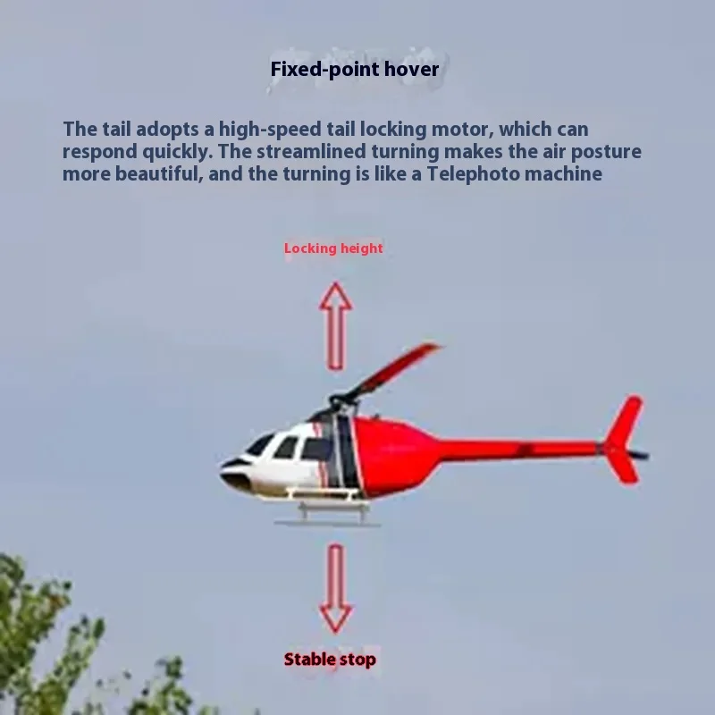 Bell 206 Is Like A Real Six Channel Helicopter Simulation Remote Control Model H1  Control Gps Self Stabilizing Helicopter