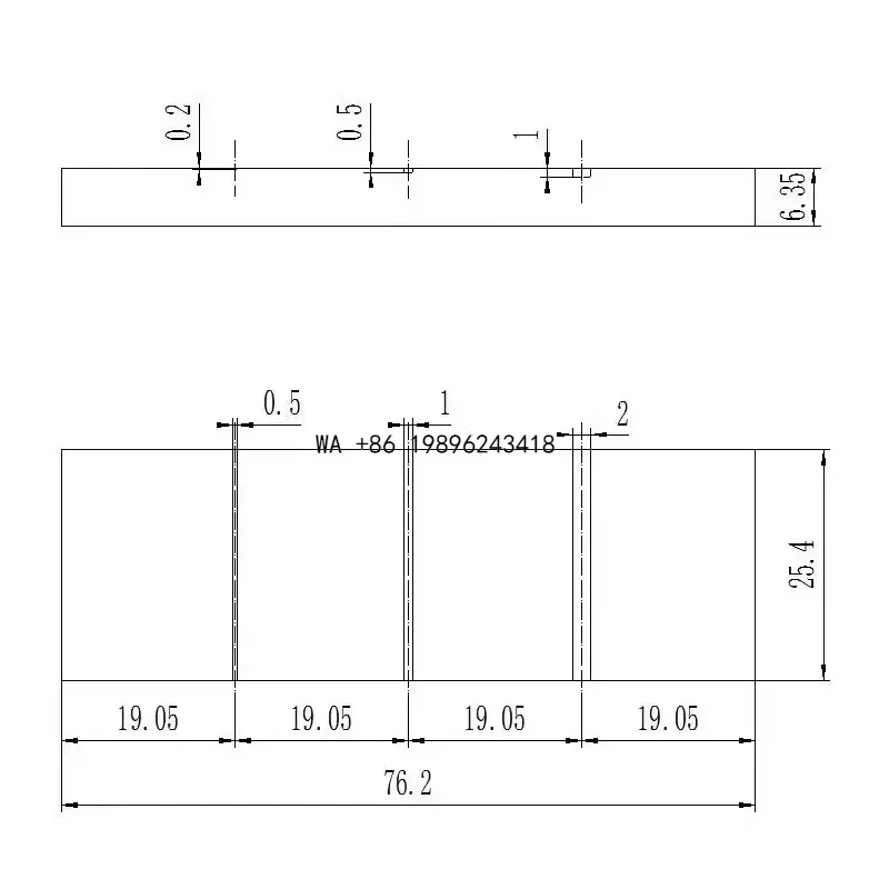Wmwmnu for EDM Eddy Current Calibration Test Block NDT Standard Reference Specimen for Eddy Current and Ultrasonic Flaw