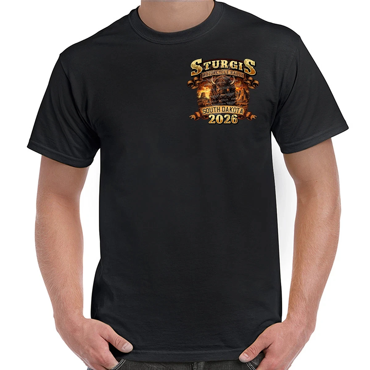 T-Shirt 2026 Sturgis Motorcycle Rally Wild and Free Graphic Printing High-end Luxury Unisex Style Both of Men and Women