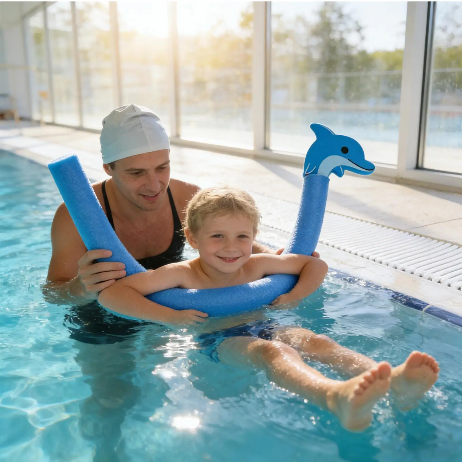

Animal Head Design Floating Pool Noodles for Outdoor River Lake Beach Party Vacation Holiday Weekend Gathering