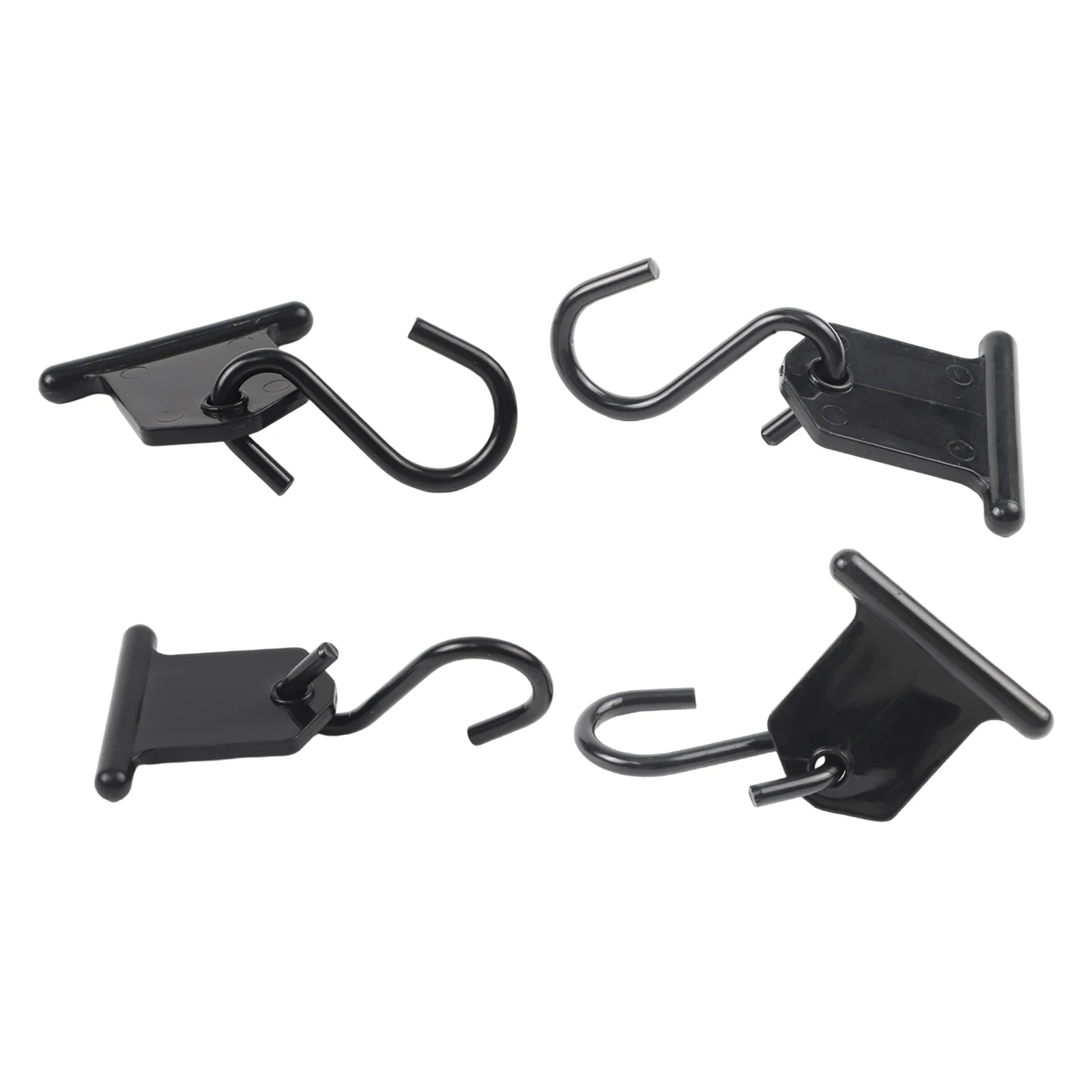 

Piping Strip Hooks RV Awning Hooks Set Black Kit Rustproof Accessories Camping Piping Rail Hook For Camping Tent