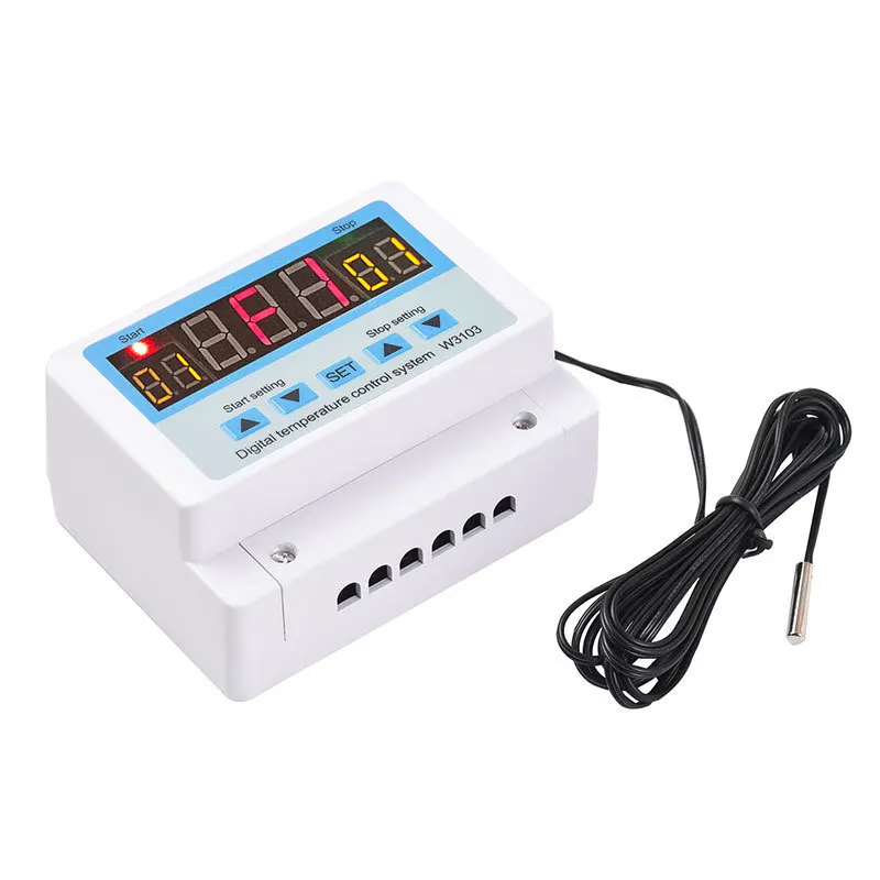 10pcs W3103 Digital Temperature Controller High Power 10a/30a Fully Automatic Temperature Controller Adjustable   Star