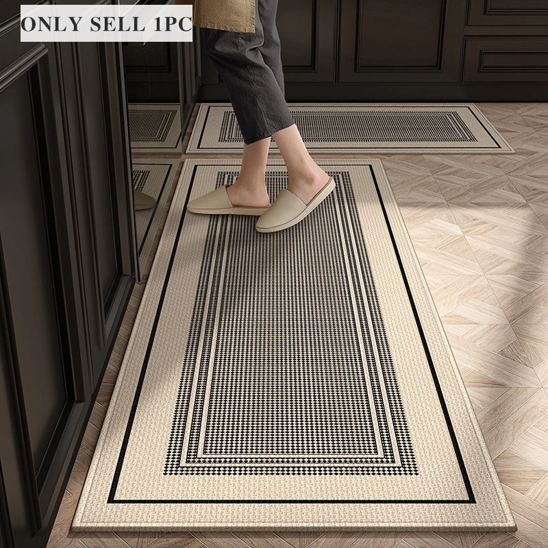 Carpet for Kitchen Floor Mat Long Strip Rug Stain-resistant Wear-resistant Rugs Minimalist Geometric Pattern Mats Home Decor 양탄자