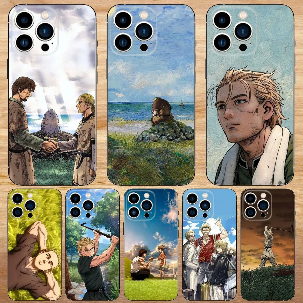 

Manga Vinland Saga Phone Case For iPhone15,14,13,12,11,Pro,Max,Plus,Mini,X,XS,XR,8,7,6,S,Plus,SE Soft Black Case