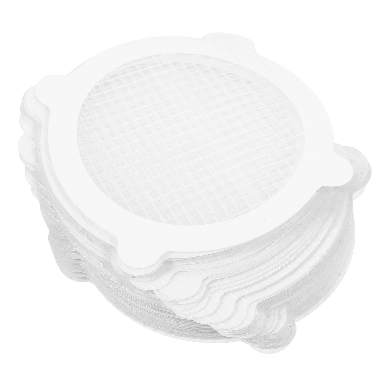 

50Pcs Floor Drain Sticker Easy Install Disposable Bathroom Shower Hair Filtering Filter Sticker Anti Block Drain Decal