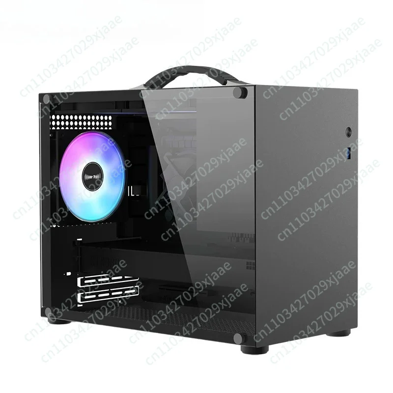 Desktop Air-cooled Chassis All-aluminum Side-through Tempered Glass MATX 5 Desktop Air-cooled Chassis All-aluminum Side-through Tempered Glass MATX