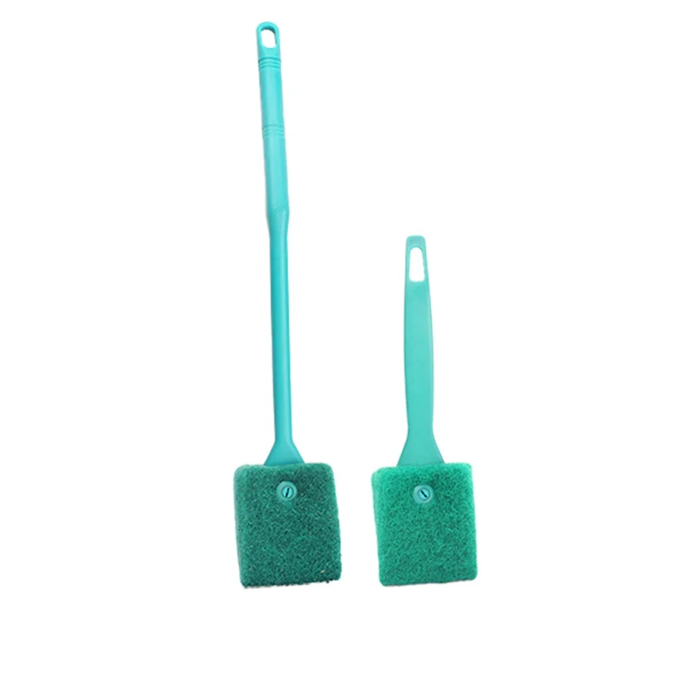 Brosses de nettoyage d'aquarium en verre acrylique, outils de nettoyage des algues, grattoir à algues Double face, éponge, accessoires d'aquarium