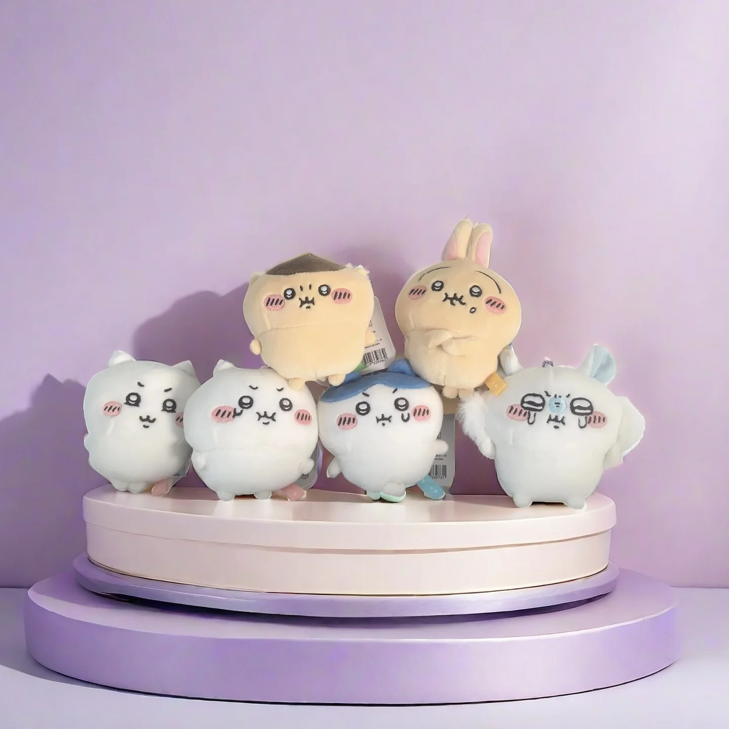 New jiyi Plush Doll Smirks Expression Usagi Hachiware Super Cute Chestnut Flying Squirrel Back Packaging Decoration Gift