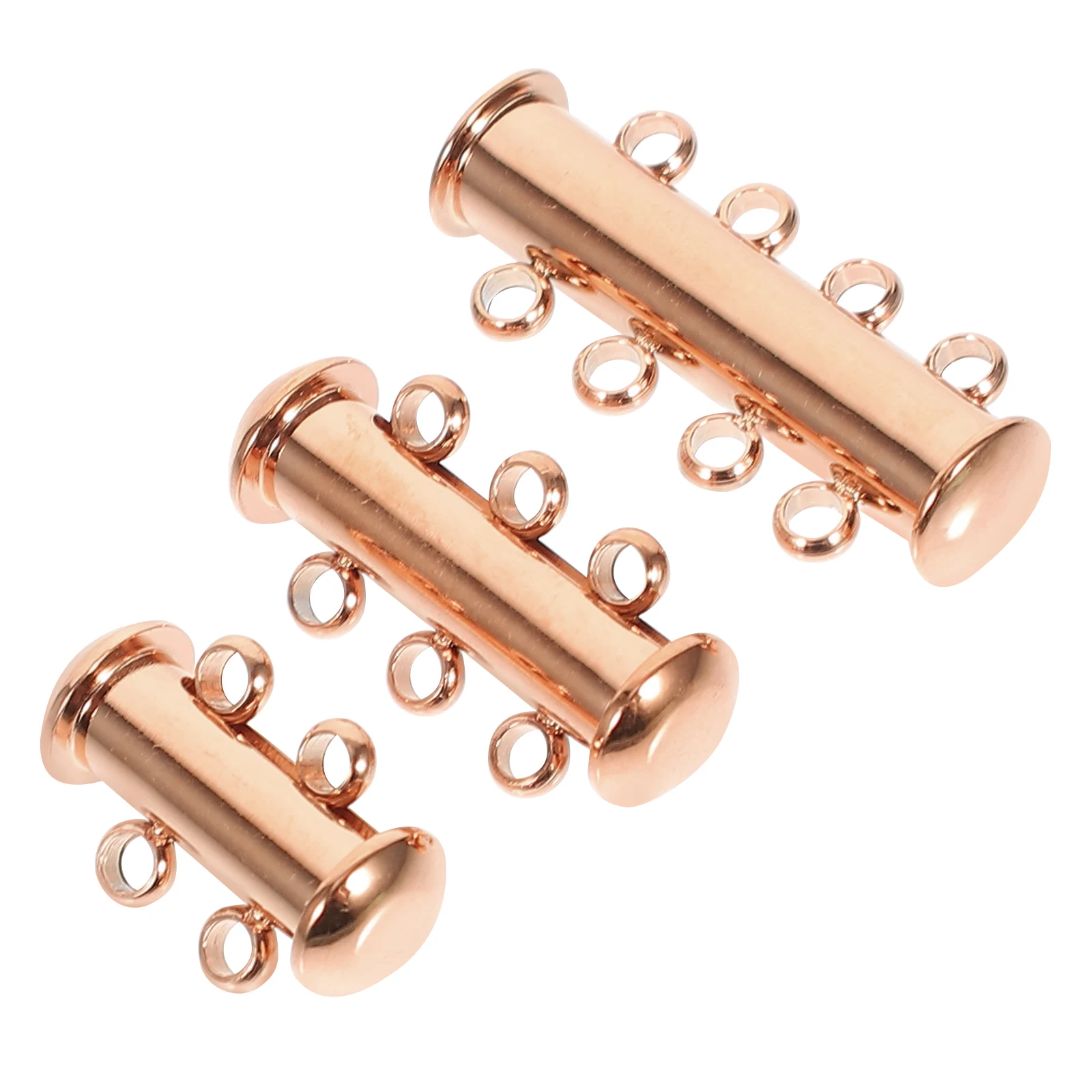 

3pcs Stainless Steel Metal Clasp Pearl Bracelet Durable Jewelry Connector For Necklace Layering Clasp Supply Bracelet Connecting