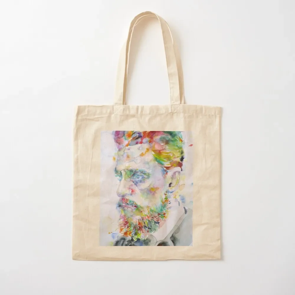 

RAINER MARIA RILKE - watercolor portrait Tote Bag tote custom women