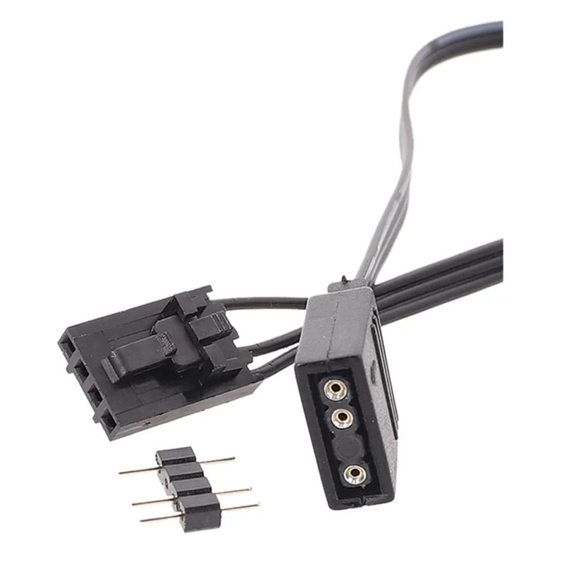 Cable adaptador para Corsair, conector RGB de 4 pines a ARGB estándar de 3 pines y 5V, 5 piezas, 25cm