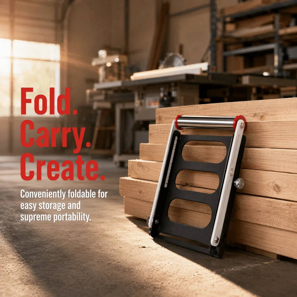 Multi-functional Cutting Machine Support Bracket Foldable Design Adjustable Support Miter Saw Stand Metal Construction