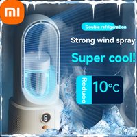 Xiaomi Refrigerating Desktop Leafless Electric Fan Quiet Household Desktop Air Conditioning Fan Bedroom Small Office Spray Fan