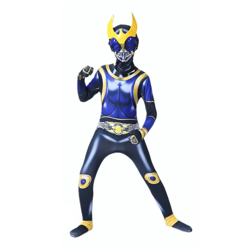 armor warrior Kids Power Samurai Sentai Shinkenger Rangers Costume Superhero Cosplay Halloween Cosplay Zentai Suit Jumpsuit