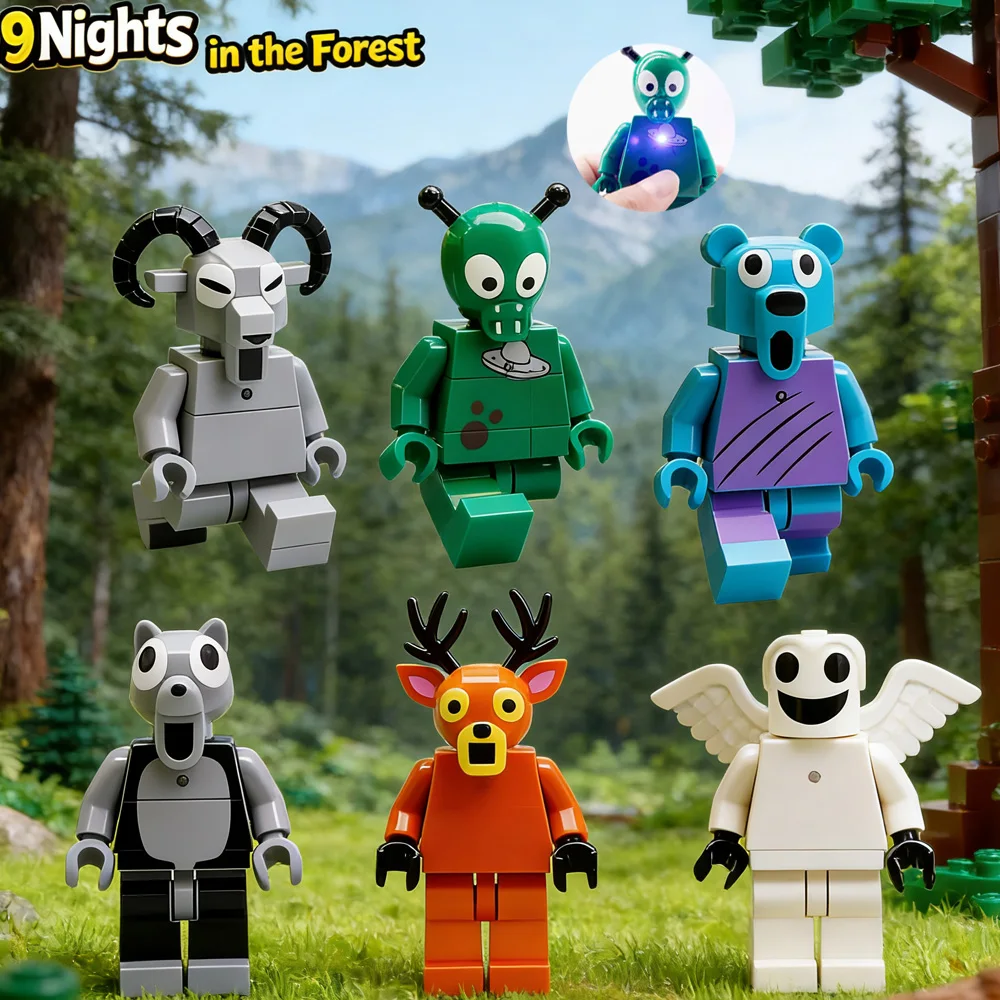 6 estilos novos 99 noites na floresta veados brinquedo móvel iluminando veado brinquedo fãs presentes de aniversário brinquedos para crianças presente de natal