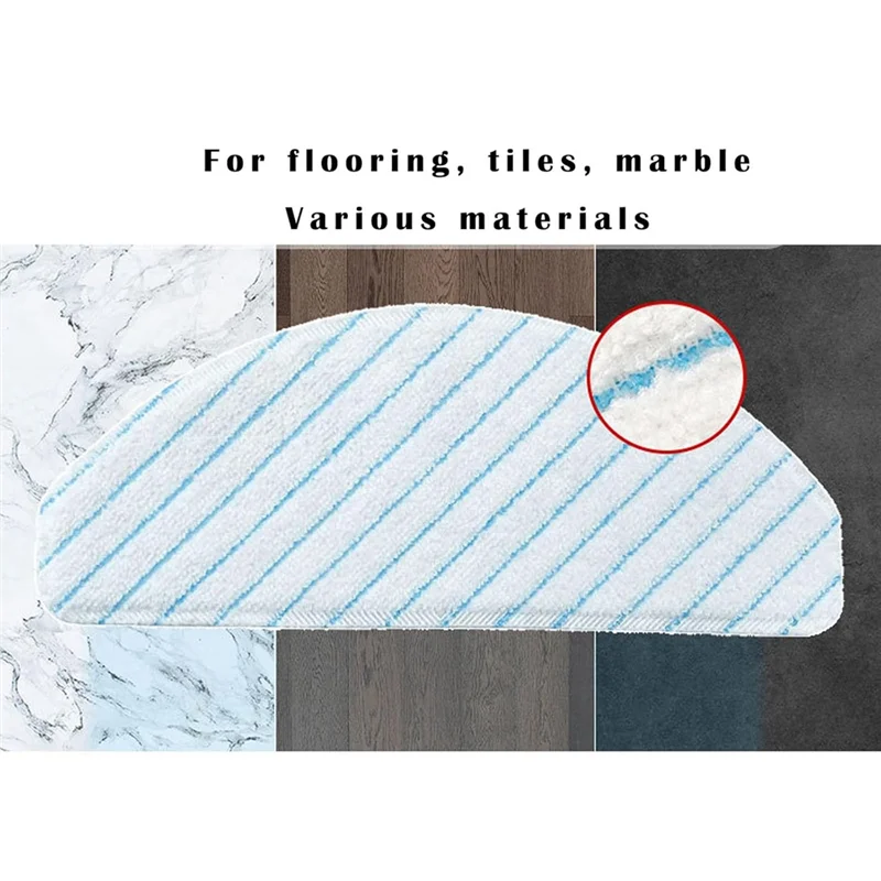 12 قطعة منصات التطهير القابل للتصرف ل Ecovacs T8/T8 +/T8 AIVI/ N8/N8 Pro/N8 Pro +/T9/T9 + ملحقات المكنسة الكهربائية