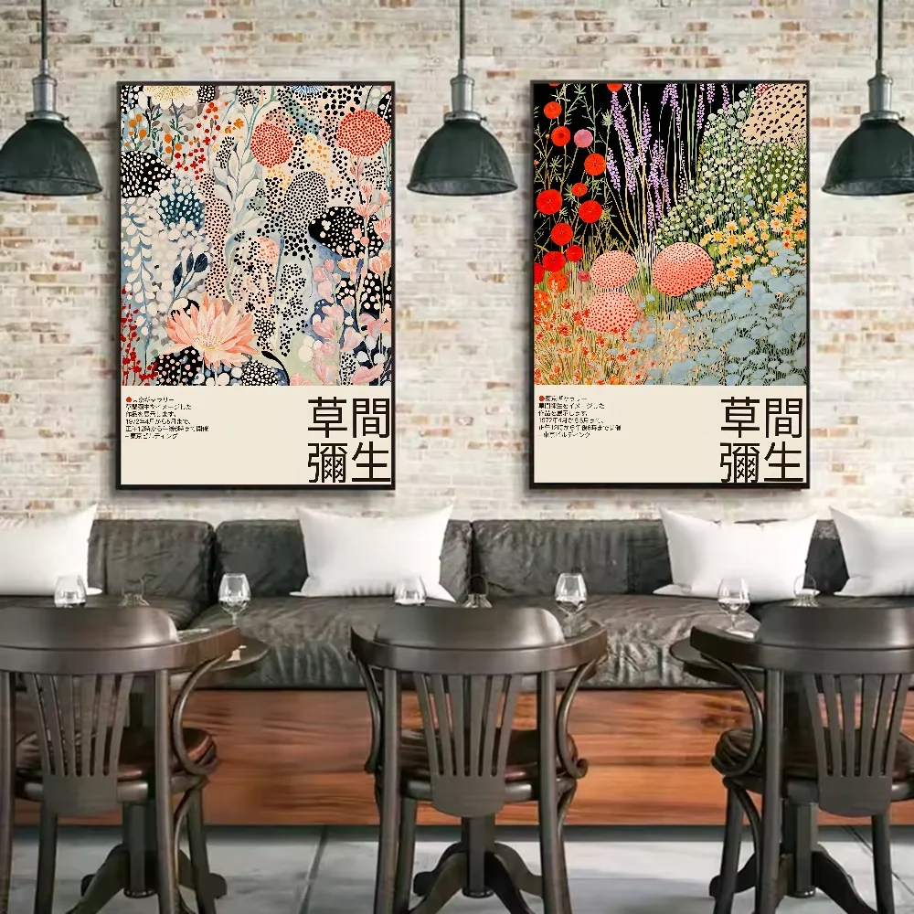 Abstract Y-Yayoi Kusama Wall Art Poster Living Room Bar Cafe Bedroom Office Bedroom Home Wall Decorative Canvas Painting