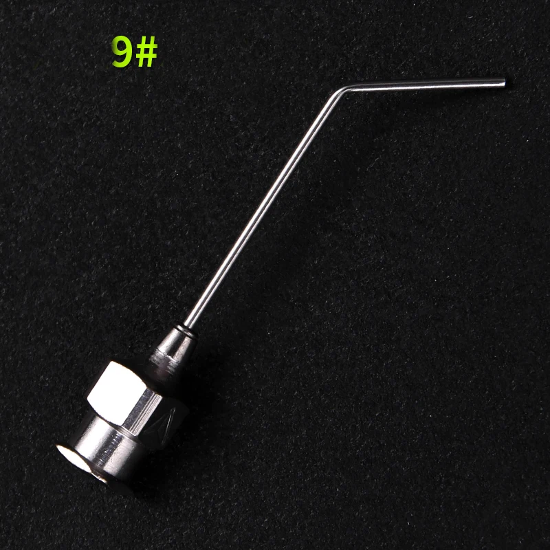 Ophthalmology stainless steel flushing needle 4/5/6/7/8/9 straight angle type oral lacrimal duct flushing tool