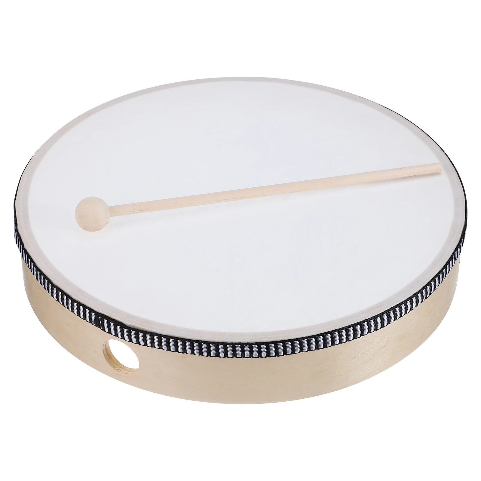 

Hand Drum Wooden Frame Percussion Instrument With Drumsticks For Singing Dancing Adults Beginners Portable Play