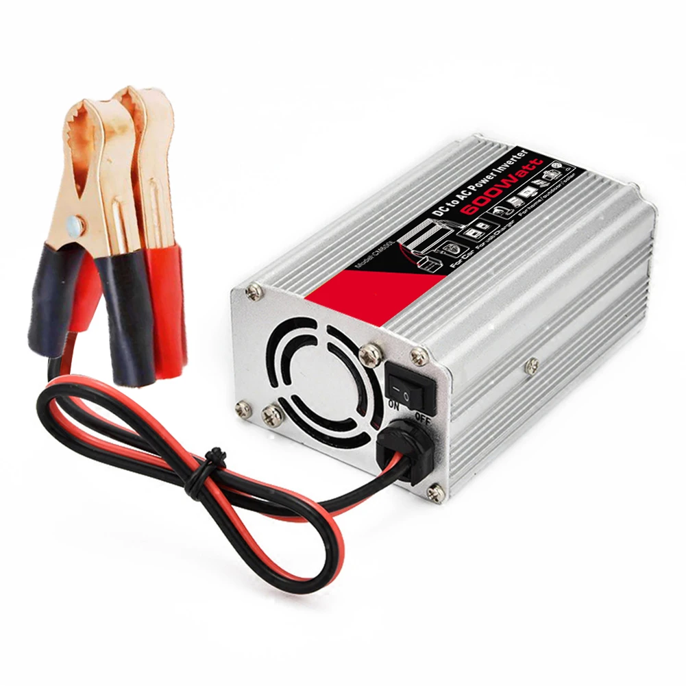 Universal Car Inverter Car Inverter 600W Power Car Inverter DC 12V Inverter With 2 Sockets