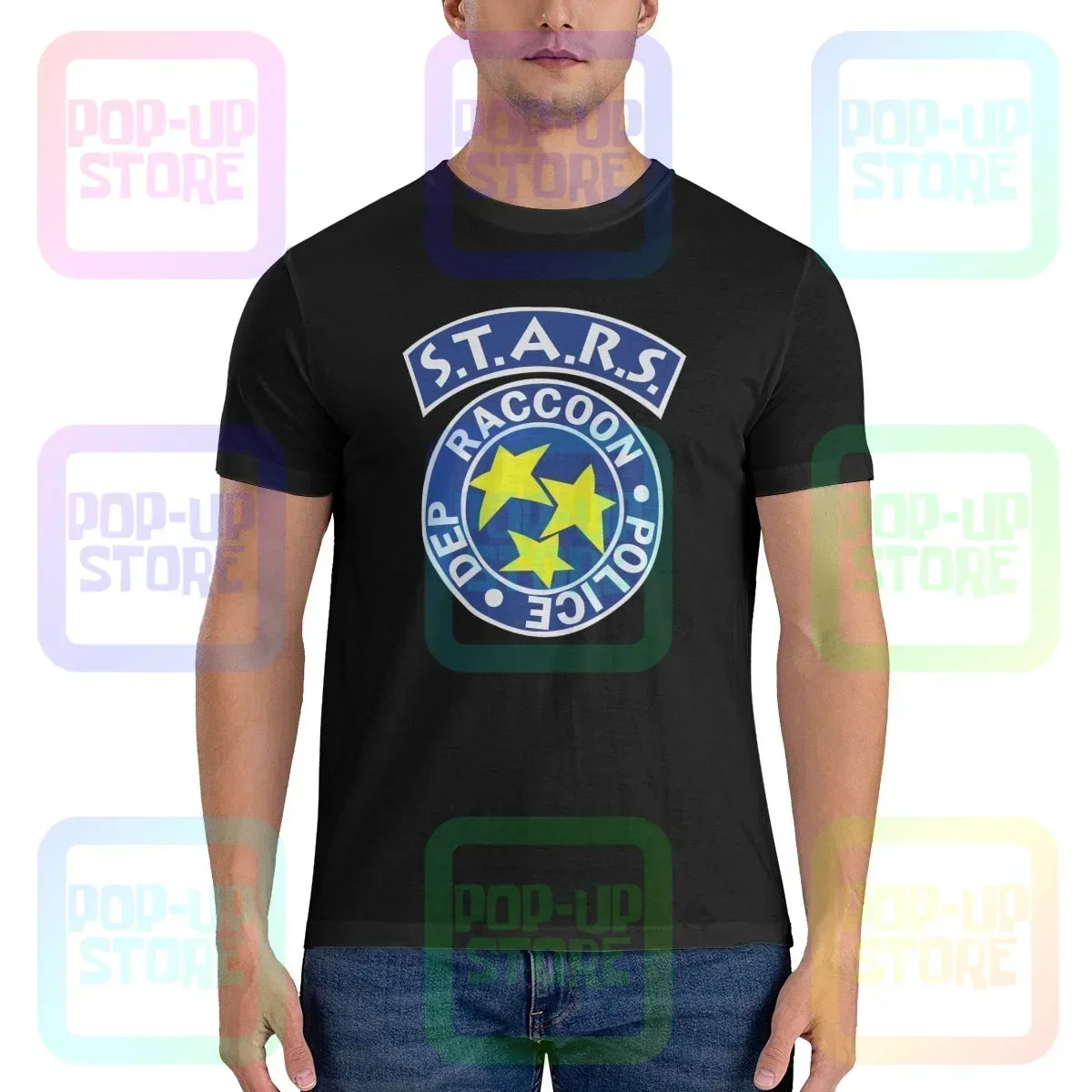 Stars Logo Resident Raccoon City Police Dep Evil Shirt T-shirt Vtg Design Classic Hot Selling Tee