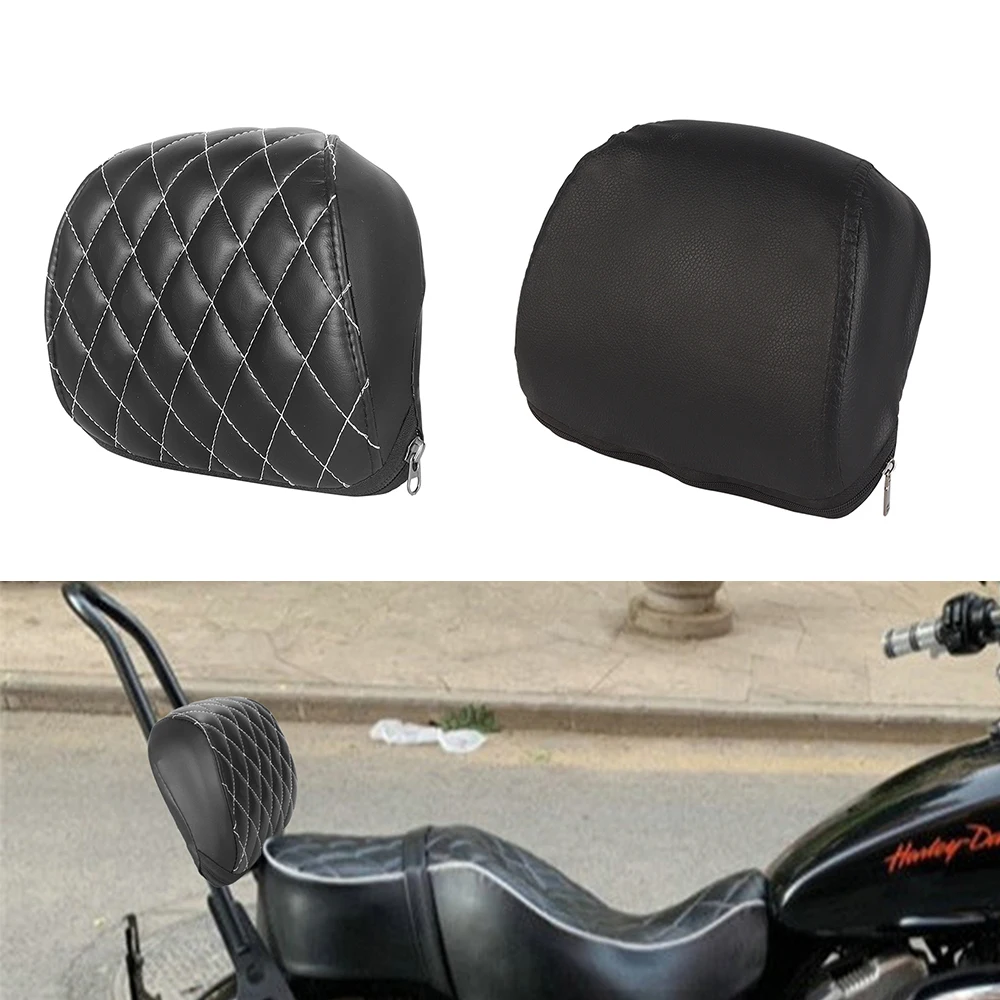 Motorrad Abnehmbare Hinten Passagier Sissy Bar Rückenlehne Kissen Pad Für Harley Sportster XL883C 883R 2004-2022