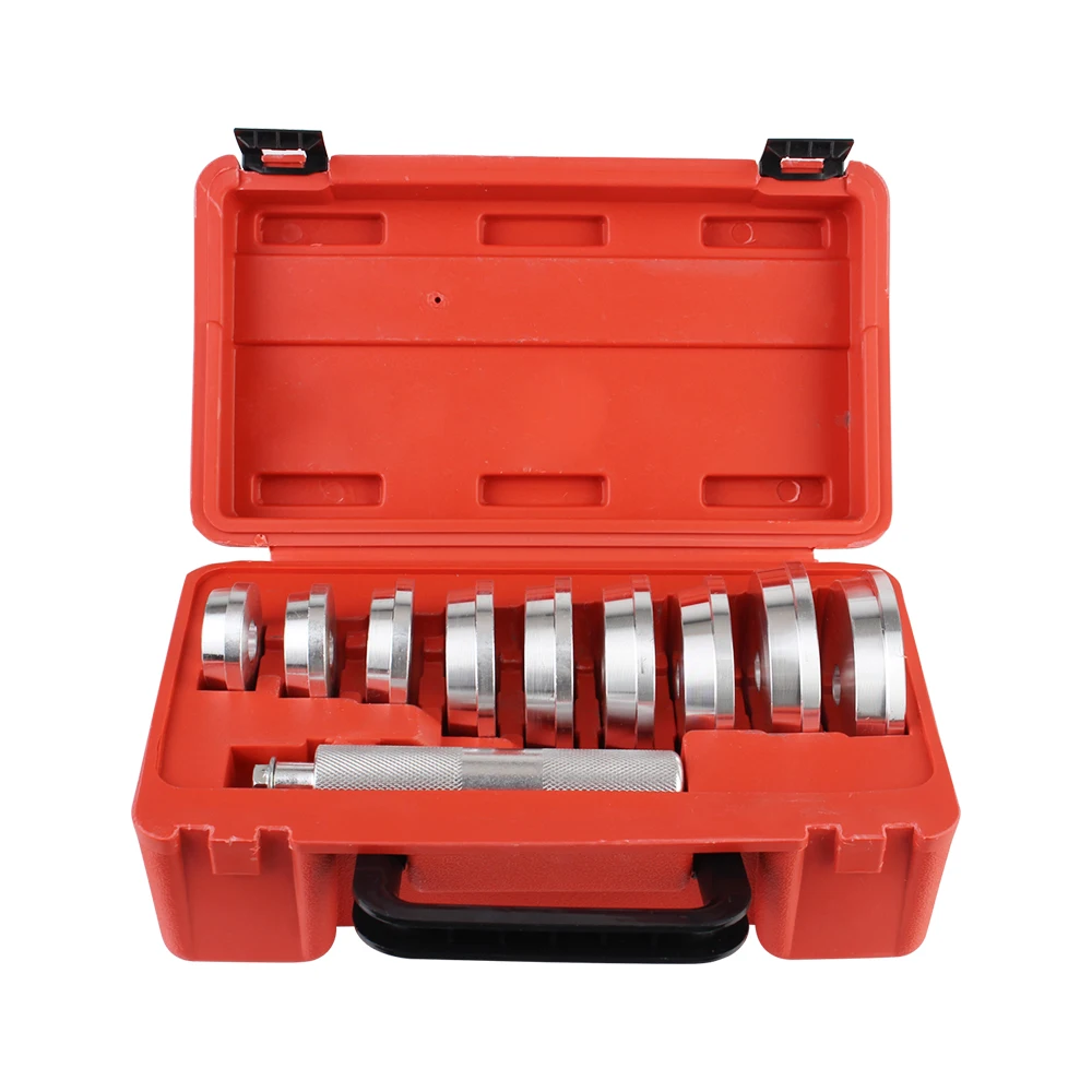 10 Pcs/Set Repair Kit Seal Driver Installer Bearing Disassembly Tool Remover Automotive Tools Aluminum Wheel Bearing Kit