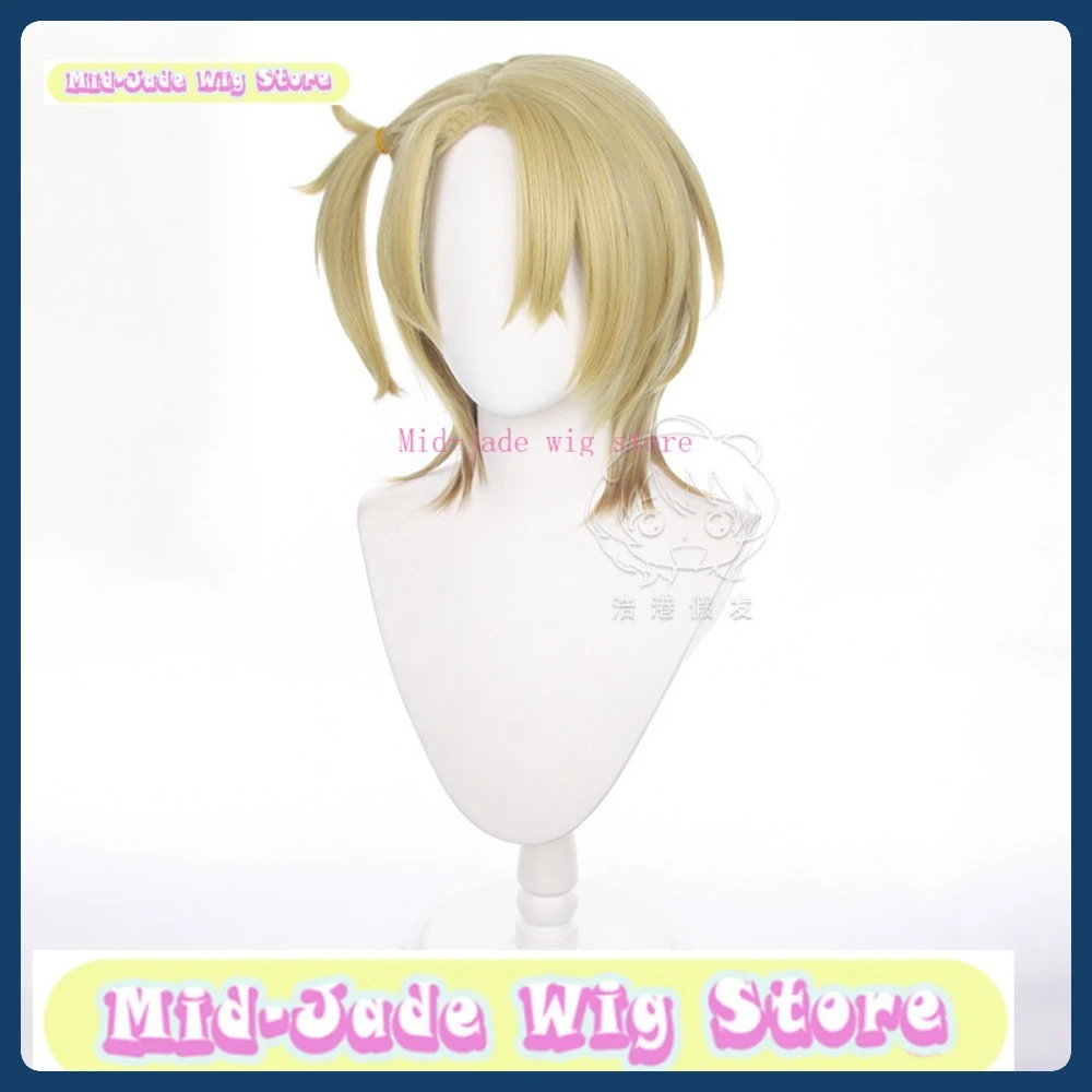 Peluca de Cosplay de Mid-jade Luca Kaneshiro, juego de Anime, disfraz de juego de rol, accesorios de disfraz de Halloween, pelo sintético