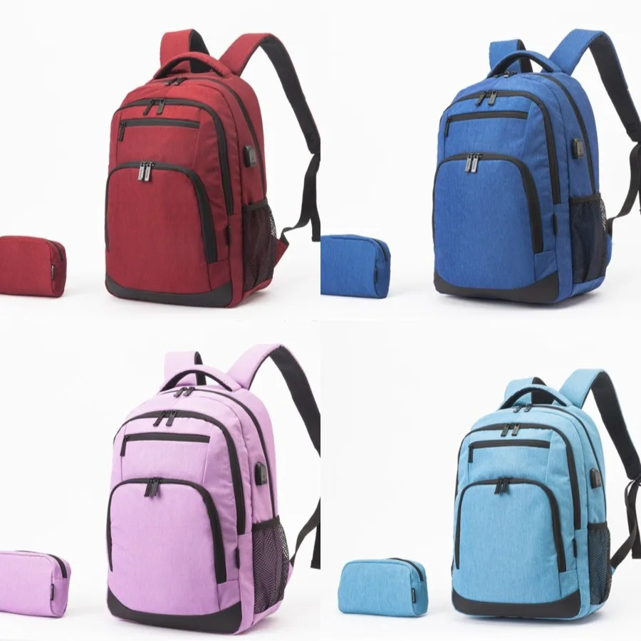 

【New style】Fashionable backpack travel backpack for students with large capacity USB travel bag for business new casual and lig