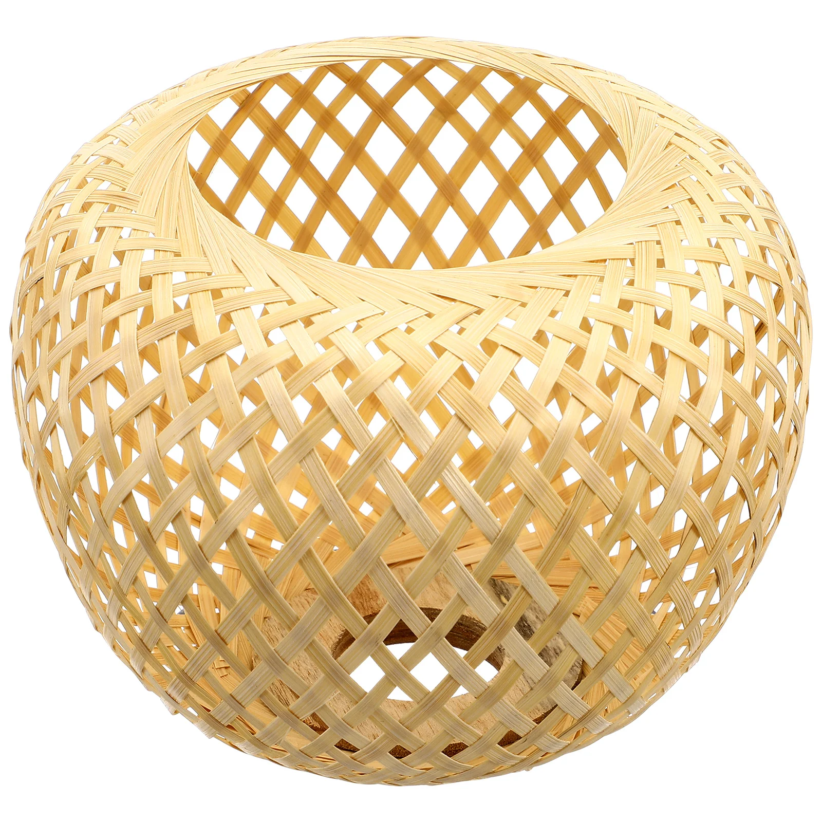

Woven Bamboo Pendant Light Lampshade Ceiling Hanging Lamp Cover Replacement Rustic Style Decorative Shade Eye Protection Design