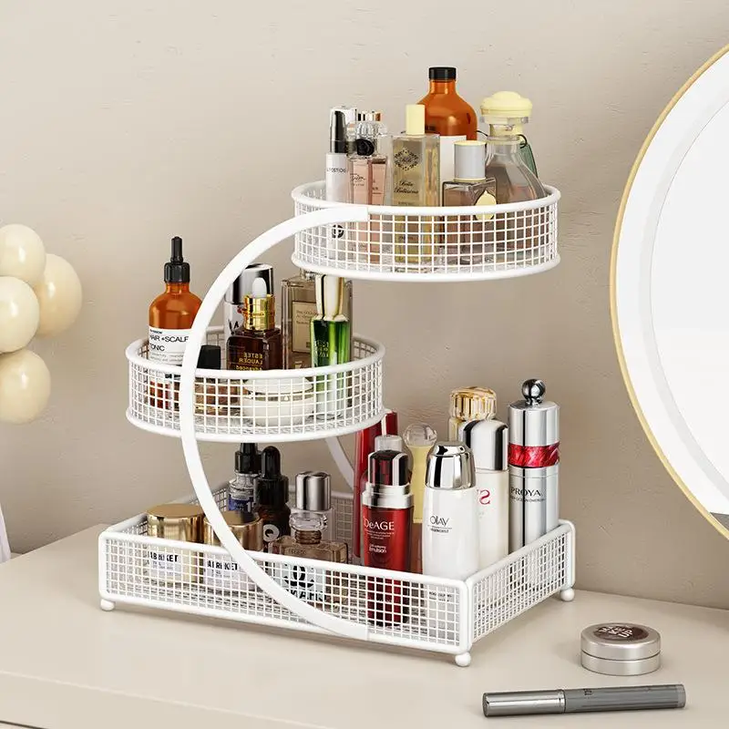 Modern Minimalist Bathroom Cosmetic Storage Box Lipstick Makeup Organizer Desktop Shelf Toilet Vanity Rack Jewelry Box