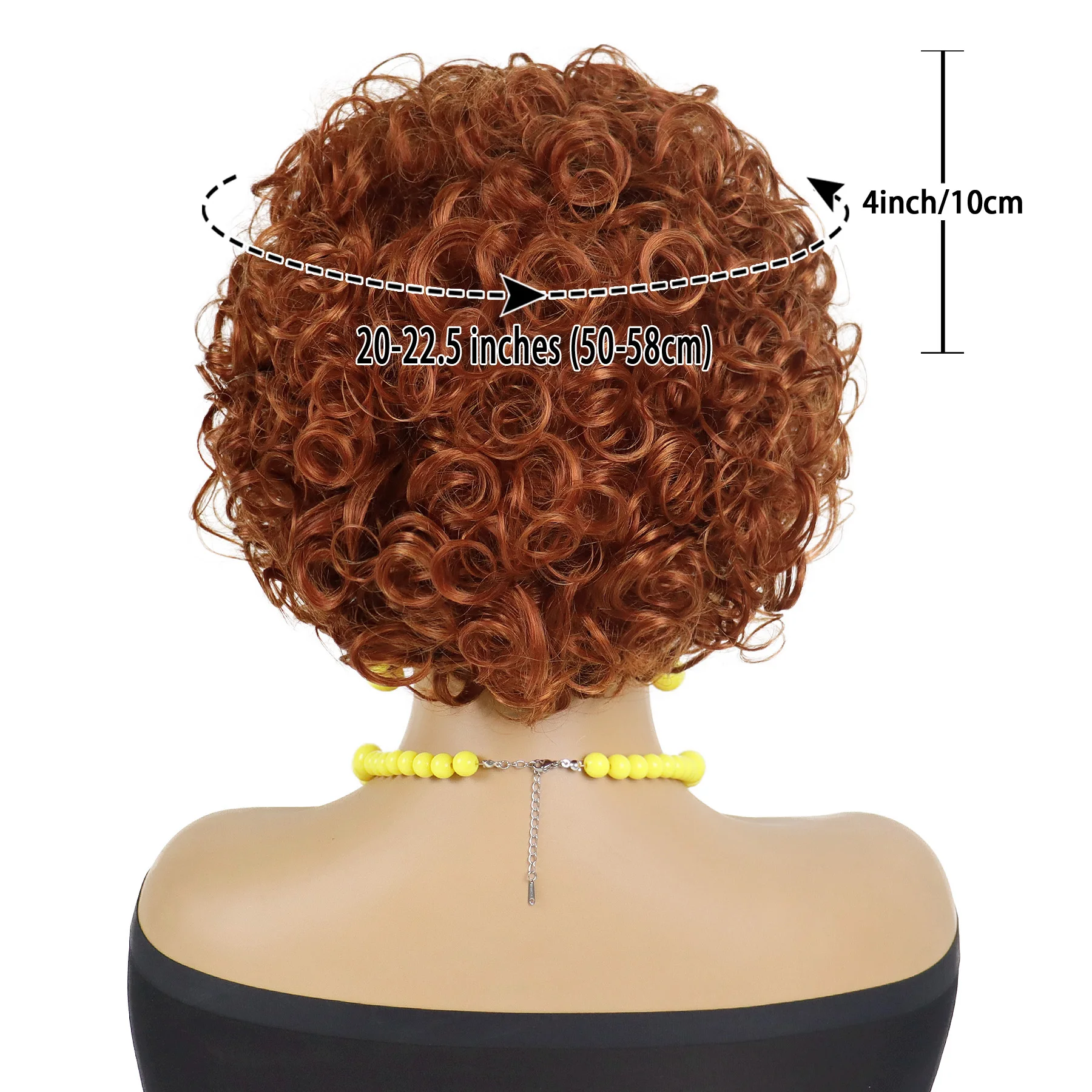 باروكات برتقالية صناعية للنساء شعر مستعار قصير مجعد بني مع الانفجارات شعر أحمر حليقة شعر مستعار أفريقي أنثى شعر مستعار توابل طبيعي الجليد سحب الملكة