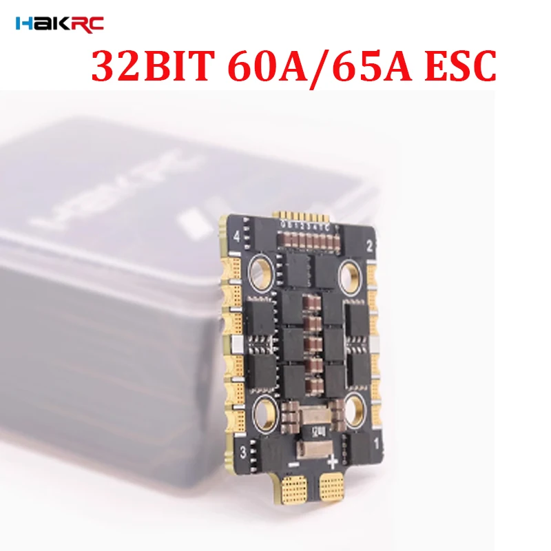 

HAKRC BLHeli 32BIT 60A/65A 4-в-1 бесщеточный ESC 2-8S LIPO DShot 150/300/600 20x20 мм для FPV гоночного дрона для фристайла