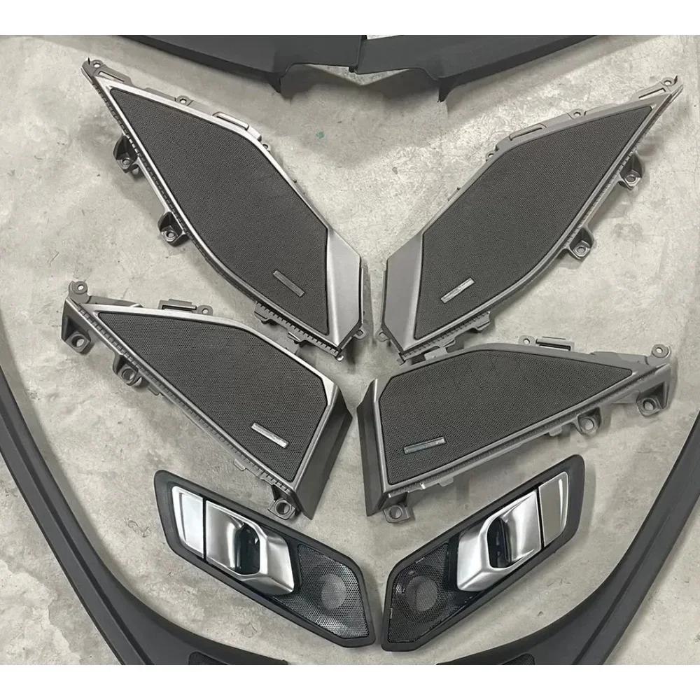 Car Front Rear Door Handle Speaker Horn Cover For BMW 3 Series G20 2020-2024 Left Right Side Car Door Tweeter Cover Set