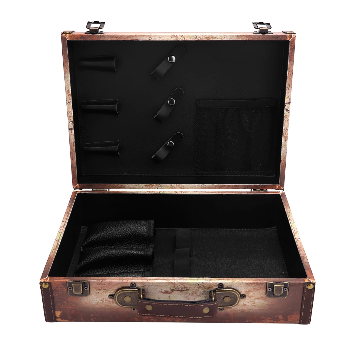 Hairdressing Toolbox High-capacity Makeup Storage Case Curling Rod Scissors Comb With Lock Password Box Barber Tools