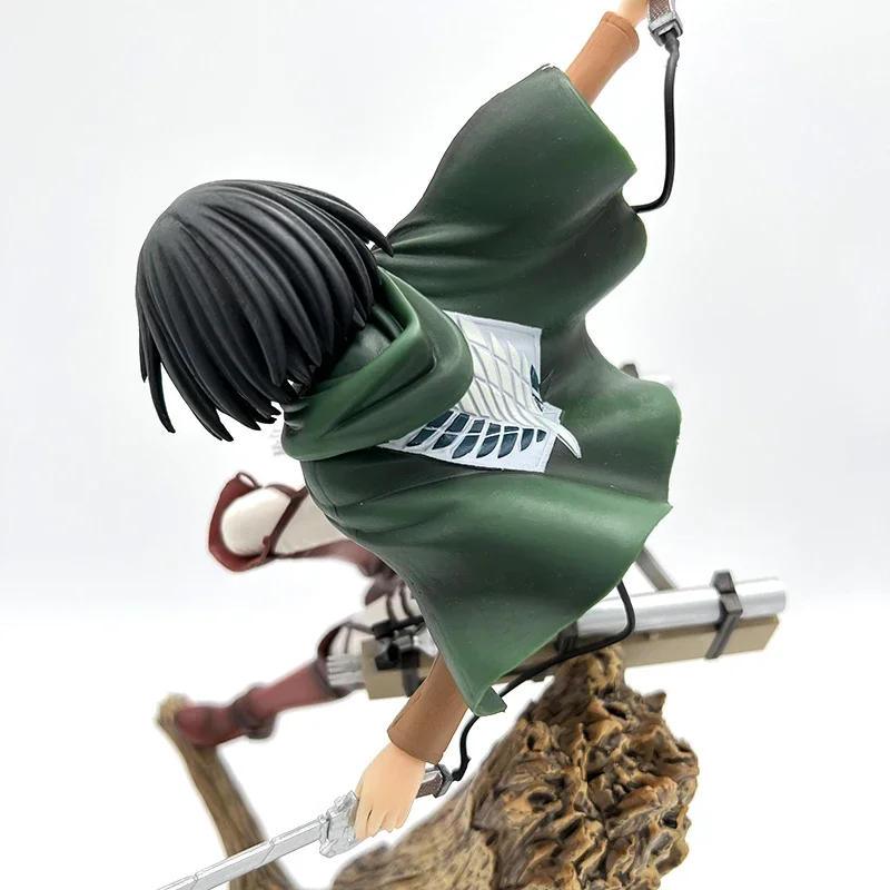 29cm ARTFX J Attack on Titan Anime Figure Mikasa Ackerman Action Figure Shingeki no Kyojin Levi Ackerman Figurine Model Doll Toy