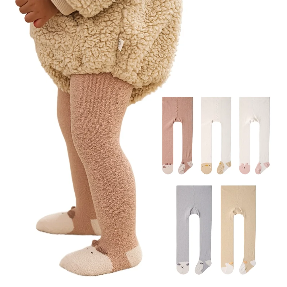 

Thickened Fleecy Baby Pantyhose for Girls High Elastic Newborn Tights Fall Winter 0-3 Y High Elasticity Soft Cotton Leggings