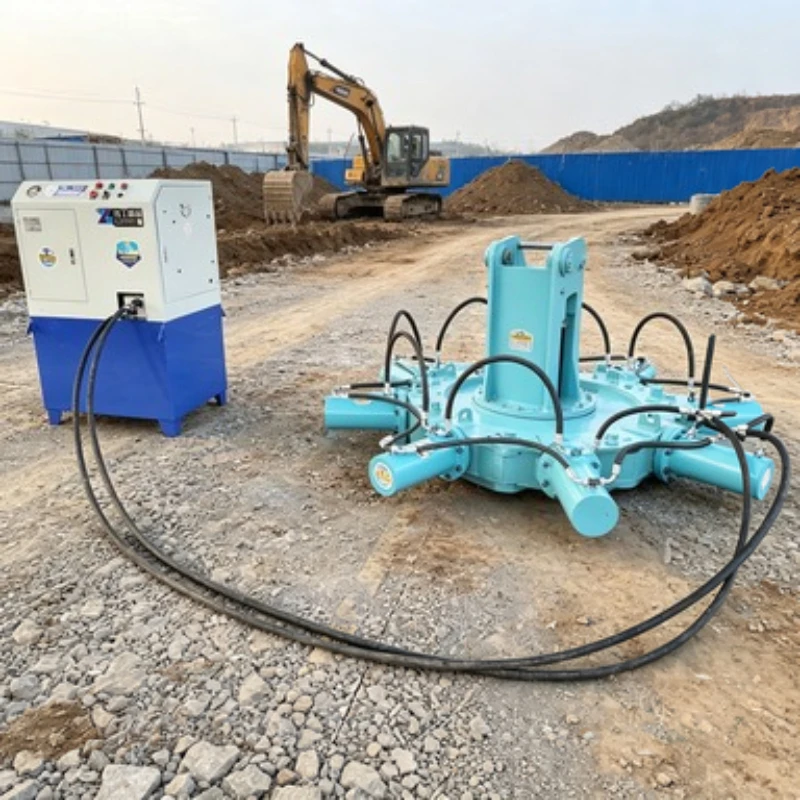 Concrete Pile Breaker 22KW Precast Pile Low Noise Marine Wharf