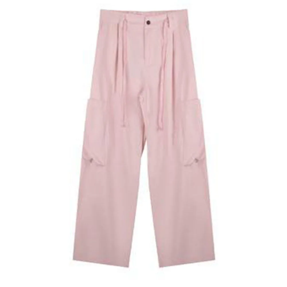 일상용 캐주얼 외출 여성 스트리트웨어 하라주쿠 와이드 레그 바지 와이드 레그 새 상품 편안한 착용감