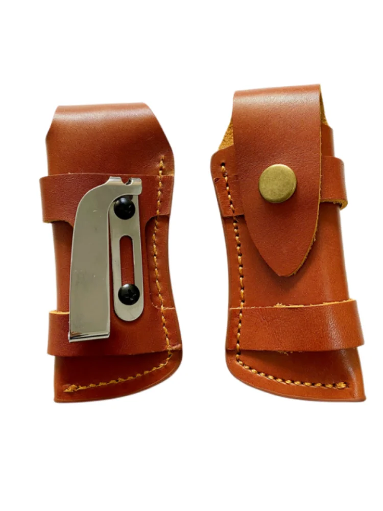 

Outdoor Carry Cowhide Sheath, Sheath Folding Tool Sleeve Small Straight Scabbard