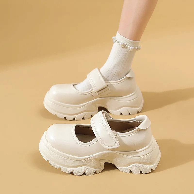 

Women's Platform Shoes 2026New Mary Jane Shoes Chunky Heel Wedge Sneakers Casual School Uniform Shoes for Girls Zapatos De Mujer