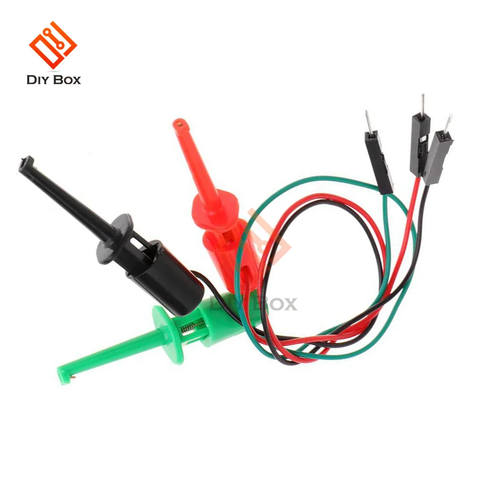 Test Hook With Male Head DuPont Line Transistor Tester Test Hook For Electrical Test Work Hook Type Test Clip Instrumentation