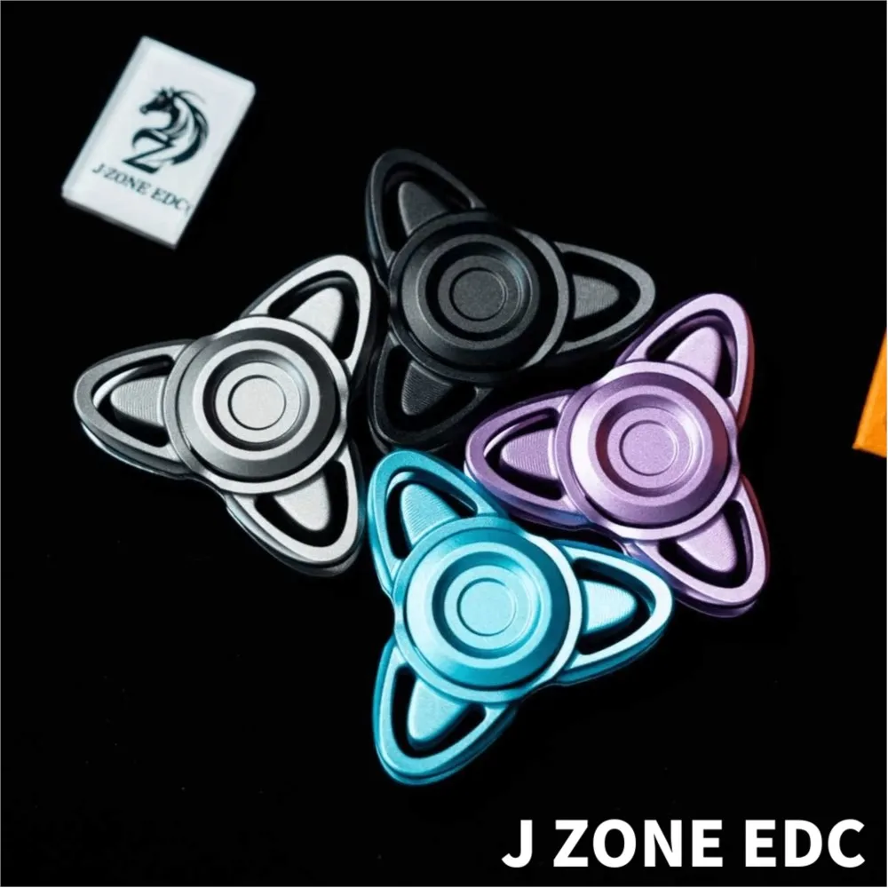

J ZONE EDC Diting Fidget Spinner Алюминиевые игрушки для взрослых Трехлопастные спиннеры для офиса Аксессуары для стола
