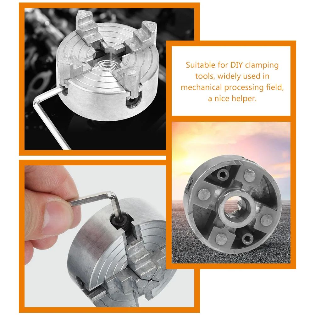 

Мини-четырёхкулачковый патрон, ручной зажим для токарного станка, инструмент «сделай сам» для точного токарного станка по металлу, аксессуар для удержания сверлильного патрона, инструмент «сделай сам»