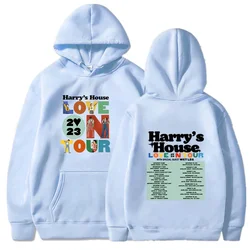 Harrys House Love on Tour Sudadera con capucha Vintage para hombre Sudadera con capucha estética encantadora Ropa gráfica de cómic retro Jerséis unisex