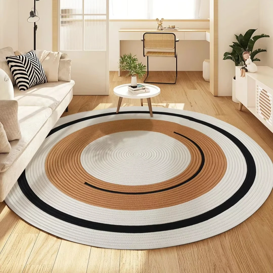 

Современный домашний ковер ручной работы из чистой шерсти, моющийся, нескользящий для общественной гостиной, приятный для домашних животных и настраиваемый